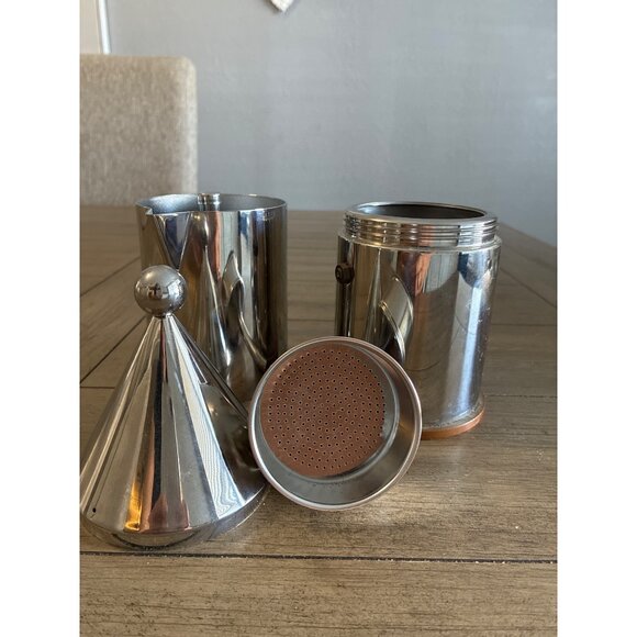 Alessi La Conica Expresso Coffee Makers H: 9" made Italy - Picture 4 of 12